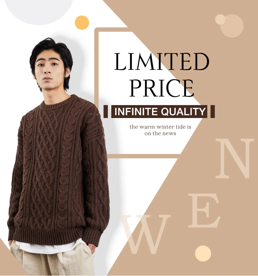 Clothes Knitted Winter Cardigan Sweate for Men