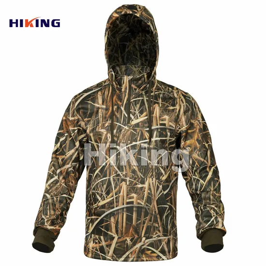 Insulated Outdoor Waterproof Warm Hunting Camouflage Biomimetic Tree Breathable Hoodie Autumn Outdoor Pullover 