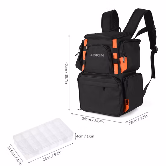OEM Fishing Tackle Backpack; Waterproof Fishing Tool Bag
