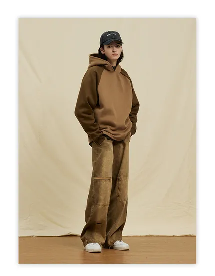 Fashion Color Matching Men Leisure Jumper Streets Wind Pullovers Loose Cotton Classic Hoodies to Customize Mens Hoodies 