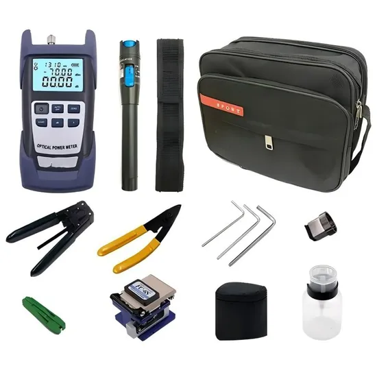 Cheapest Fiber Optic FTTH Network All in One Kit Tools Set Bag 