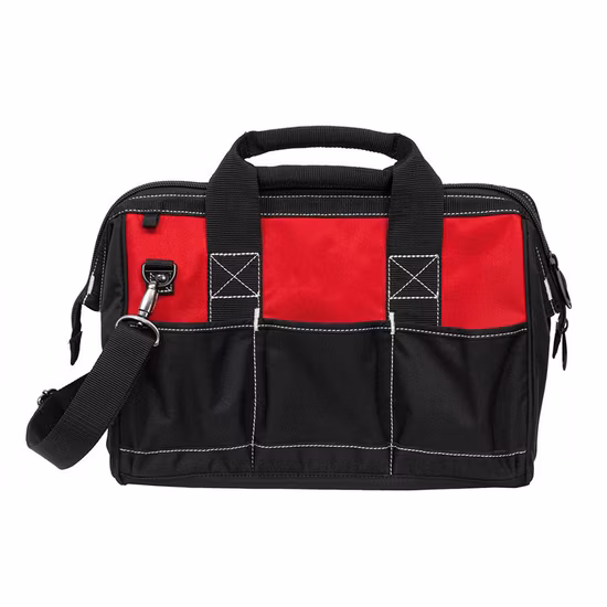 Wholesale Custom Portable Polyester Electrician Rolling Trolley Heavy Duty Work Backpack Tool Bag with Wheels for Men, Roll up Canvas Waist Tote Bag Pouch