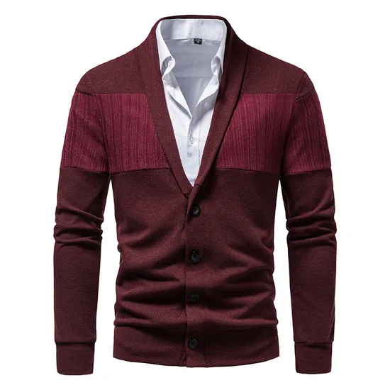 Spring Autumn Men Contrasting Colors V