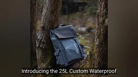 Wholesale Outdoor 25L Custom Waterproof PVC Dry Backpack TPU Bag for Hiking 