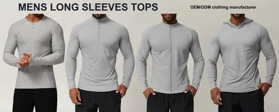 Custom Logo Men′s Lightweight Hoodie Workout Sweatshirts Long Sleeve Muscle Fit Athletic Gym Hoodies Pullover 