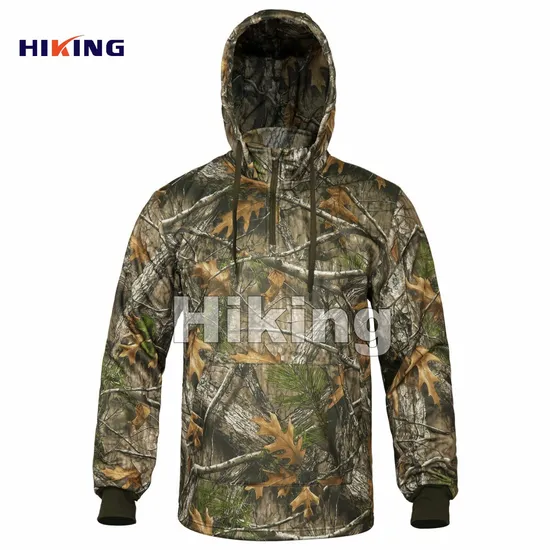 Winter New Outdoor Waterproof Biomimetic Tree Camouflage Hunting Breathable Warm Outdoor Pullover 