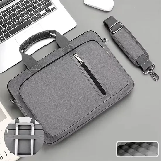 Water Resistant Durable Computer Carrying Case Sleeve Laptop Handbag Quakeproof Briefcase 