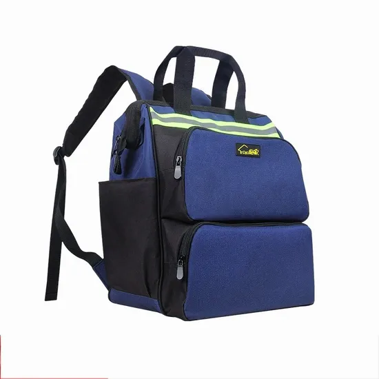 Large Capacity Customize Work Garden Canvas Tools Bags Electrician Tool Backpack Electrical Tool Bag 