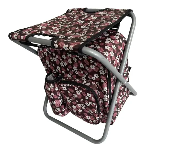 Portable, Comfortable, and Waterproof: The Perfect Pattern Fishing Backpack with Chair, Garden Tool Bag, Garden Tool Organizer 